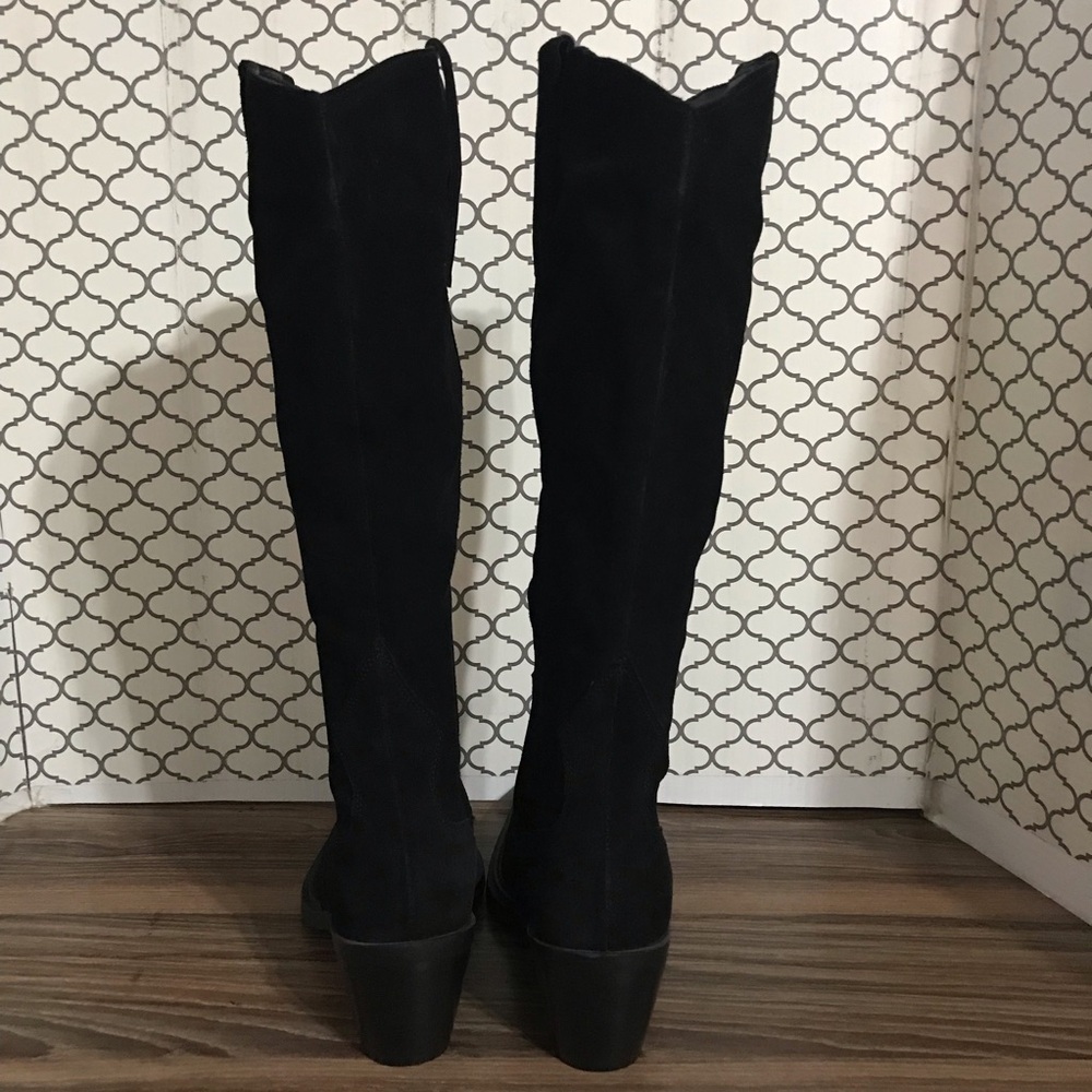 NWOT NA-KD Suede Cowboy Boots Size 8.5 - Picture 6 of 9